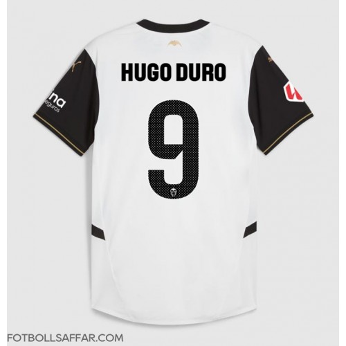 Valencia Hugo Duro #9 Hemmatröja 2024-25 Kortärmad